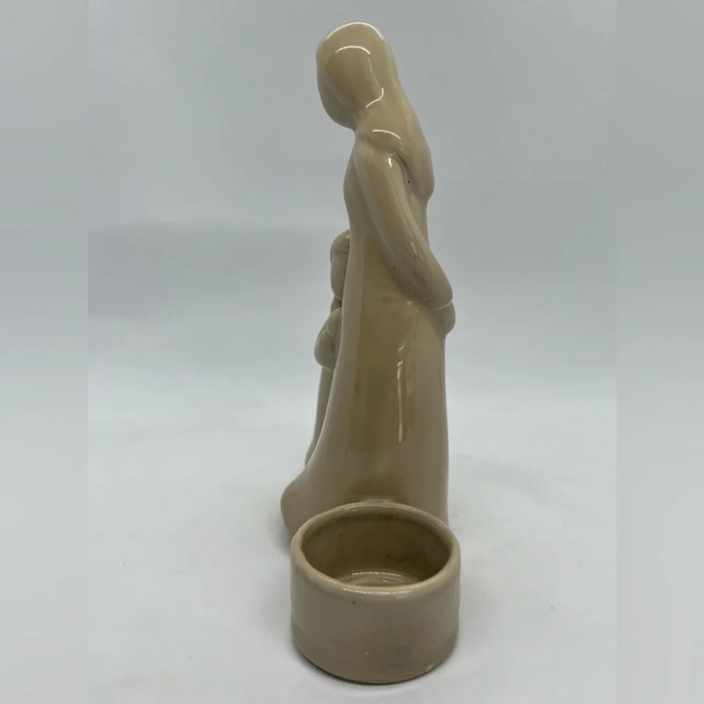 Vintage Mother & Child Votive Candle Holder